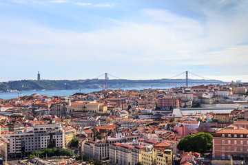 Fototapeta na wymiar Lisboa Historical City Panorama, Portugal