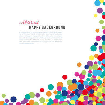 Colorful abstract spot background