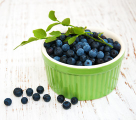 Bowl with Blueberries