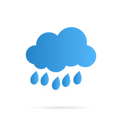 Vector Cloud and Rain Icon