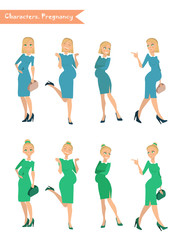 pregnant woman waiting for a child