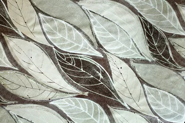 textur, blätter, liegen, bemalt, druck, braun, beige © oksioma