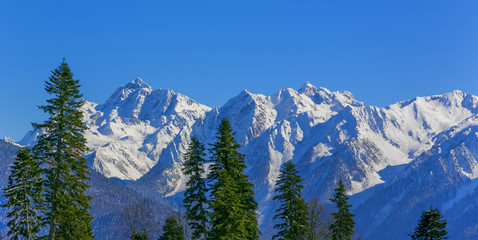The landscape of Sochi Krasnaya Polyana