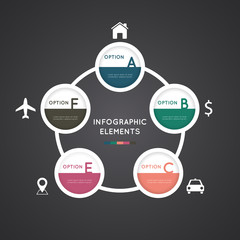 Modern infographic for business concept.