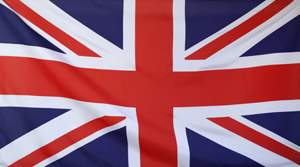 United Kingdom Flag real fabric seamless close up