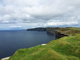 irish coastal landscape in county clare