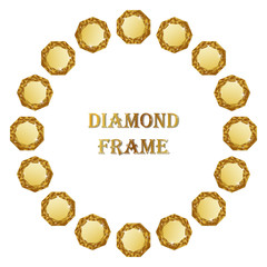 Diamond round frame