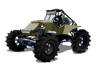 Vector Cartoon buggy © Mechanik