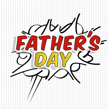 Fathers day design over pointed background. Vector illustration