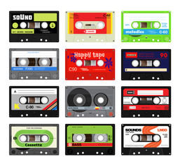 Vintage cassette tapes