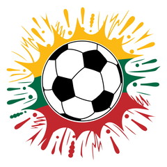 Fototapeta premium Wo sind litauische Fußballfans?