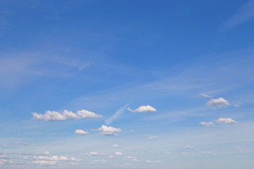 The vast blue sky and clouds sky