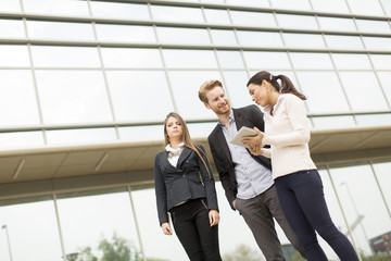 Business people at outdoor