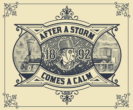 Card. Victorian style