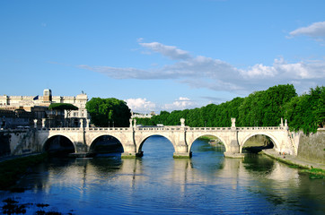 Fototapeta premium Bridge Sant'Angelo in Rome