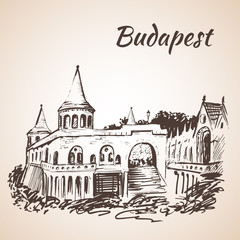 Fototapeta premium Fisherman's Bastion - Budapest, Hungary