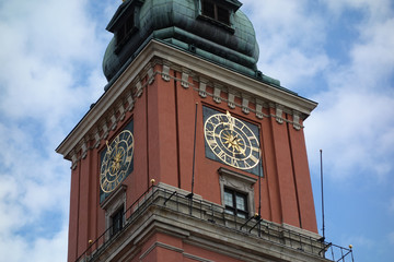 Turm vom Königsschloss in der Altstadt von Warschau