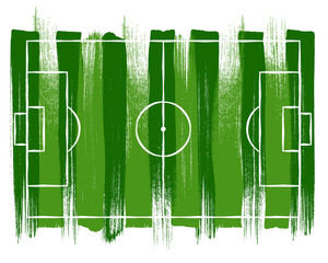 Soccer football field background vector illsutration.