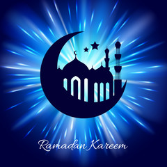 Ramadan kareem background design vector illustration.