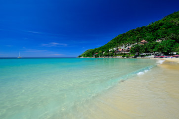 Tropical beach and sea ,Nai Han beach ,Phuket , Thailand