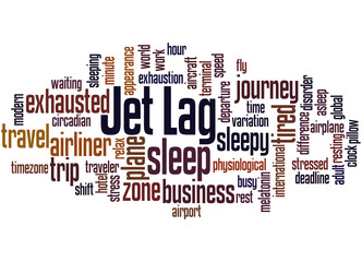 Fototapeta premium Jet Lag, word cloud concept 5
