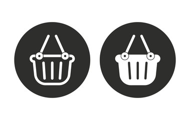 Shopping basket - vector icon