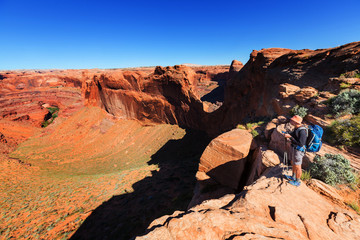 Naklejka premium Hike in Utah