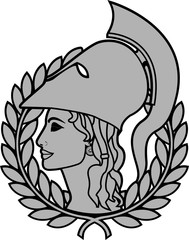 athena. second variant. vector illustration