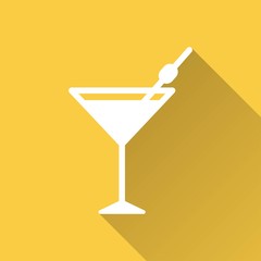 Cocktail vector icon.