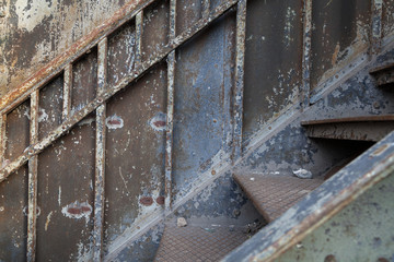 Alte Fabrikhalle, Treppe, Rost