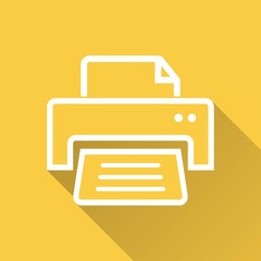 Printer vector icon.