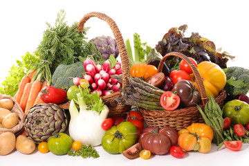 assorted raw vegetable