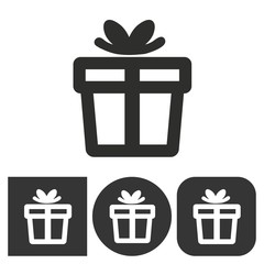 Gift Box - vector icon.