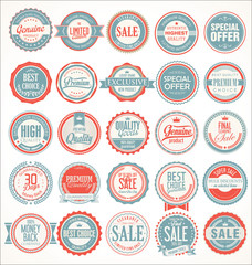 Premium, quality retro vintage labels collection