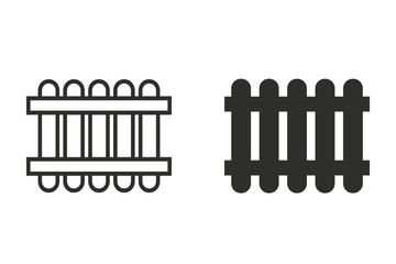 Fence - vector icon.