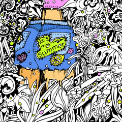 Vector illustration of summer