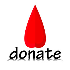 Fototapeta premium Blood Donation Logo