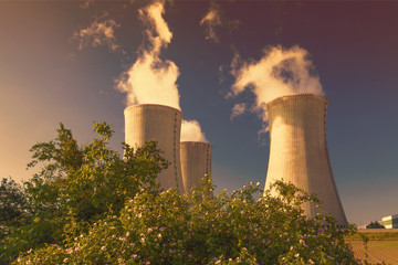 Nuclear power plant Dukovany in Czech Republic Europe