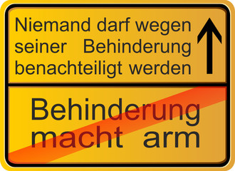 Behinderung macht arm