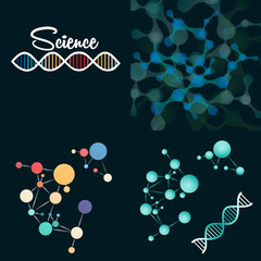 Science background set