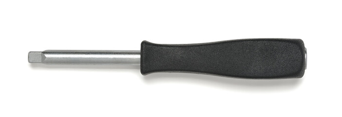 Cut-out screwdriver with flat nozzle