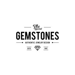 Diamond and Jewels Vintage label