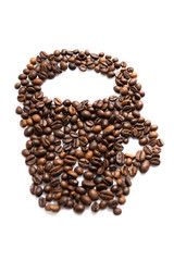 Coffe grains cup