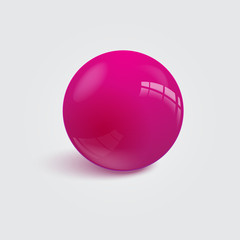 Realistic colorful ball. Vector illustration.