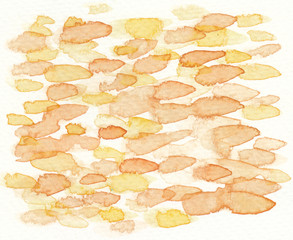 spot brush stroke yellow orange abstract background