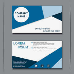 Modern visiting card vector template