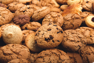 Lots of cookies and biscuits background