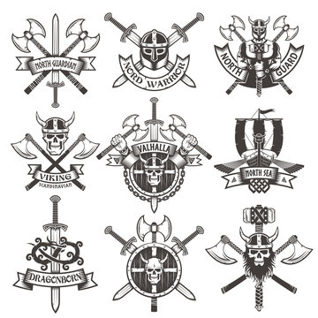 Naklejka Viking logos