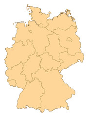 Obraz premium Map - Germany