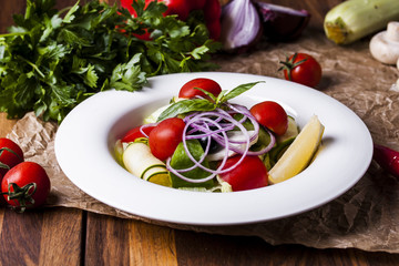 salad of fresh vegetables